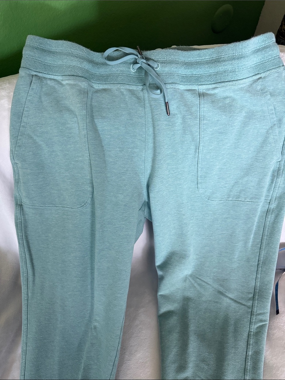 L.L. Bean Women's Seafoam Green Drawstring Joggers - Picture 3 of 6